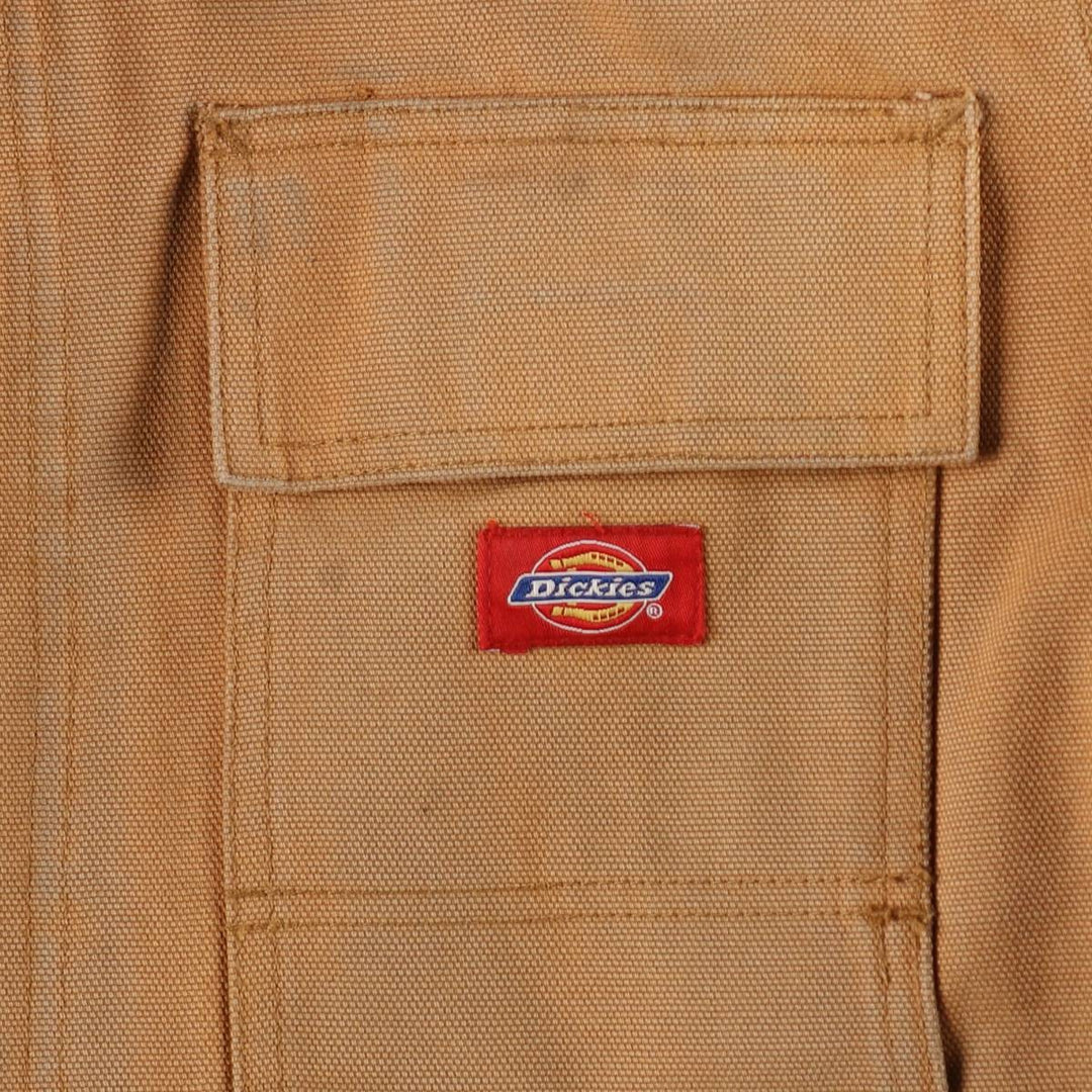 Dickies Traditional Coat Type Padded Duck Work Jacket Men's Size M (approx.) cotton brown type Vintage Second Hand