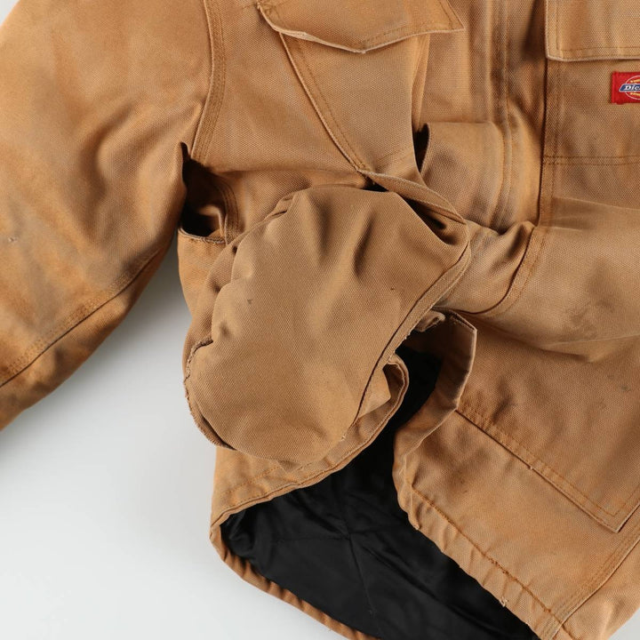 Dickies Traditional Coat Type Padded Duck Work Jacket Men's Size M (approx.) cotton brown type Vintage Second Hand