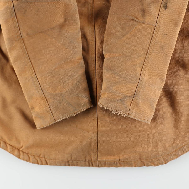Dickies Traditional Coat Type Padded Duck Work Jacket Men's Size M (approx.) cotton brown type Vintage Second Hand