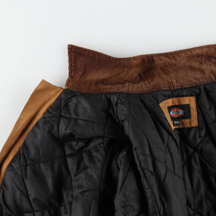 Dickies Traditional Coat Type Padded Duck Work Jacket Men's Size M (approx.) cotton brown type Vintage Second Hand