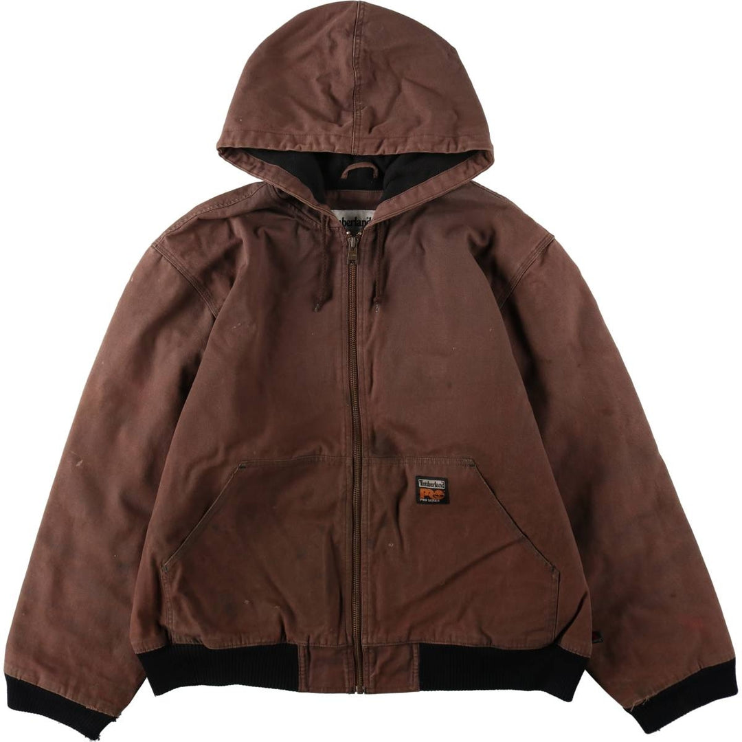 Timberland PRO SERIES Active Jacket Type Duck Work Jacket Men's XL (approx.) cotton brown type Vintage Second Hand