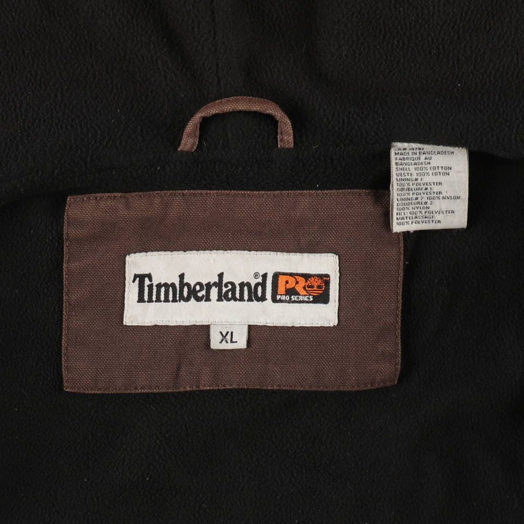 Timberland PRO SERIES Active Jacket Type Duck Work Jacket Men's XL (approx.) cotton brown type Vintage Second Hand