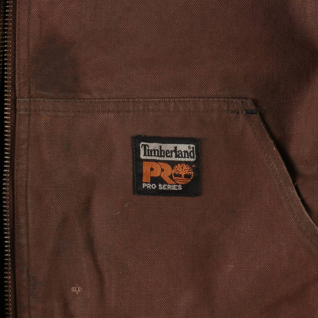 Timberland PRO SERIES Active Jacket Type Duck Work Jacket Men's XL (approx.) cotton brown type Vintage Second Hand