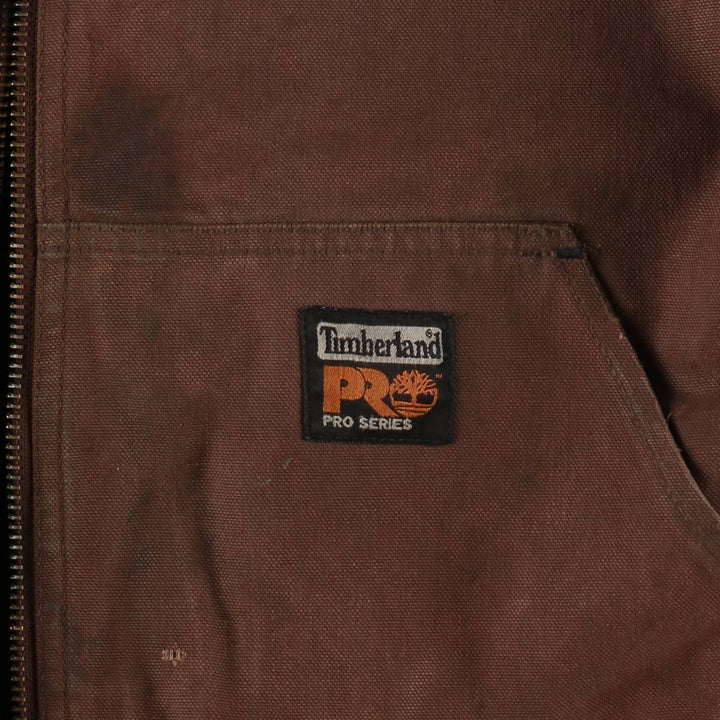 Timberland PRO SERIES Active Jacket Type Duck Work Jacket Men's XL (approx.) cotton brown type Vintage Second Hand