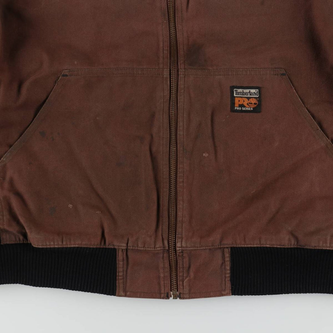 Timberland PRO SERIES Active Jacket Type Duck Work Jacket Men's XL (approx.) cotton brown type Vintage Second Hand