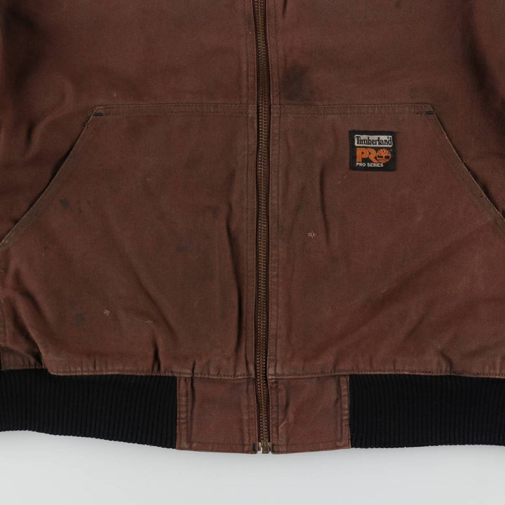 Timberland PRO SERIES Active Jacket Type Duck Work Jacket Men's XL (approx.) cotton brown type Vintage Second Hand