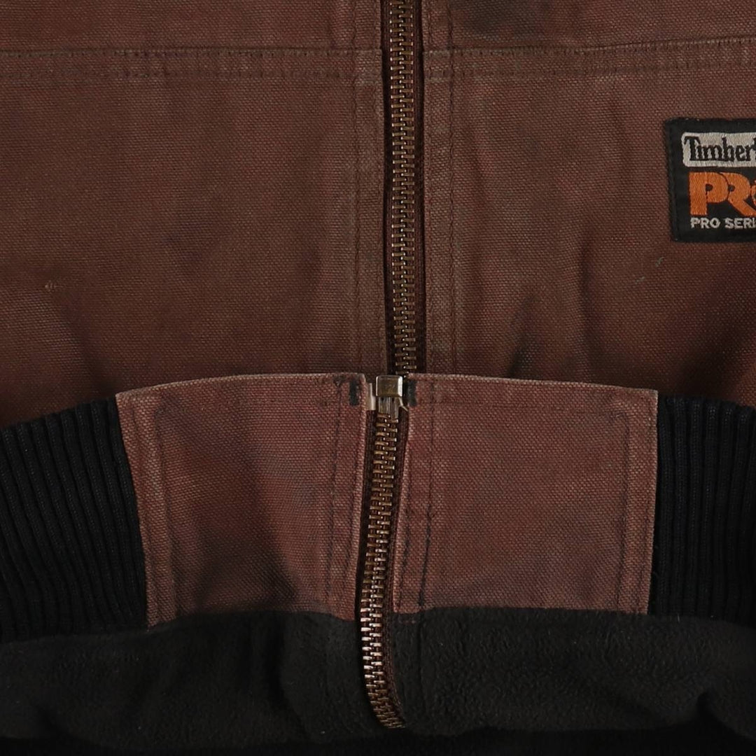 Timberland PRO SERIES Active Jacket Type Duck Work Jacket Men's XL (approx.) cotton brown type Vintage Second Hand