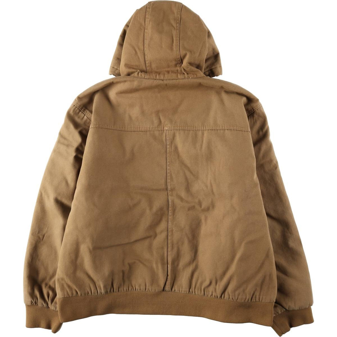 Dickies Active Jacket Type Padded Duck Full-Zip Hoodie Men's XXL Equivalent cotton Beige type Vintage Second Hand