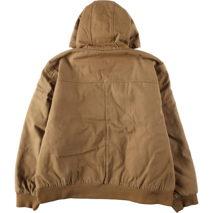 Dickies Active Jacket Type Padded Duck Full-Zip Hoodie Men's XXL Equivalent cotton Beige type Vintage Second Hand