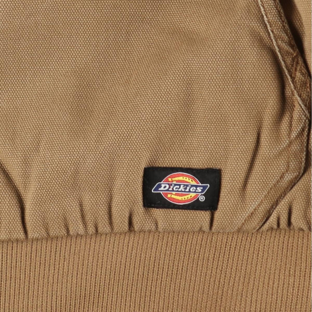 Dickies Active Jacket Type Padded Duck Full-Zip Hoodie Men's XXL Equivalent cotton Beige type Vintage Second Hand