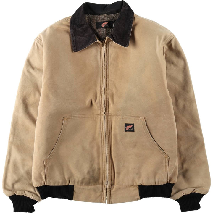 Red Wing Duck Work Jacket, Made in USA, Men's Size L (approx.) cotton Beige type Vintage Second Hand