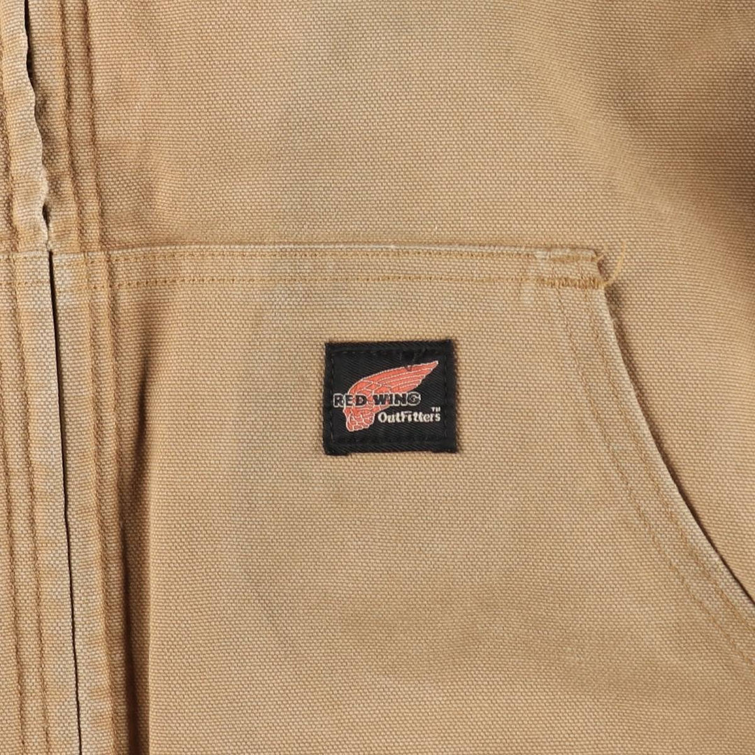 Red Wing Duck Work Jacket, Made in USA, Men's Size L (approx.) cotton Beige type Vintage Second Hand