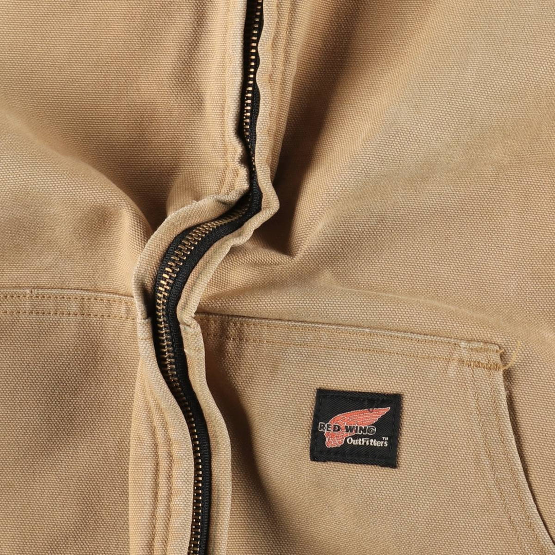 Red Wing Duck Work Jacket, Made in USA, Men's Size L (approx.) cotton Beige type Vintage Second Hand