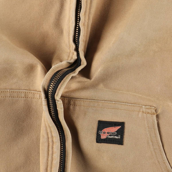 Red Wing Duck Work Jacket, Made in USA, Men's Size L (approx.) cotton Beige type Vintage Second Hand