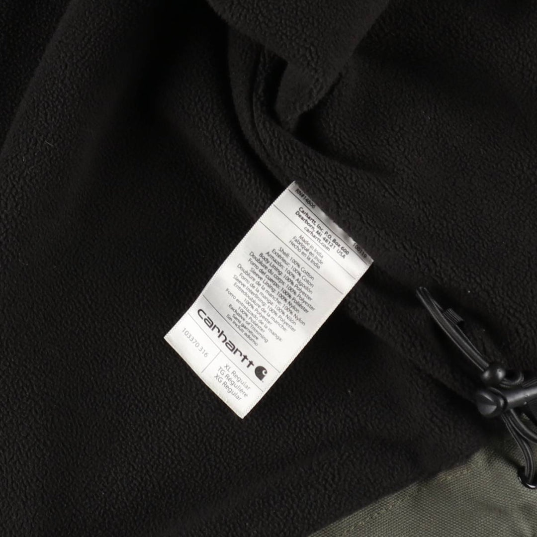 Carhartt Full Swing Armstrong Jacket, Padded Duck Work Jacket, Men's Size XL (approx.) cotton Khaki type Vintage Second Hand