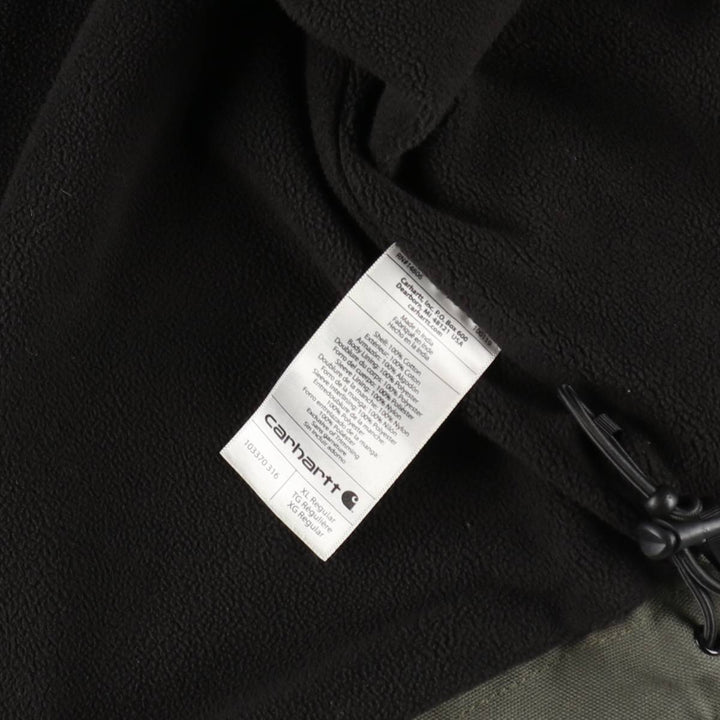 Carhartt Full Swing Armstrong Jacket, Padded Duck Work Jacket, Men's Size XL (approx.) cotton Khaki type Vintage Second Hand