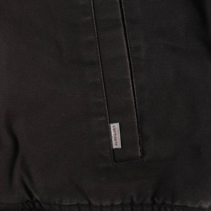 Carhartt padded duck work jacket, men's size L (approx.) cotton black type Vintage Second Hand