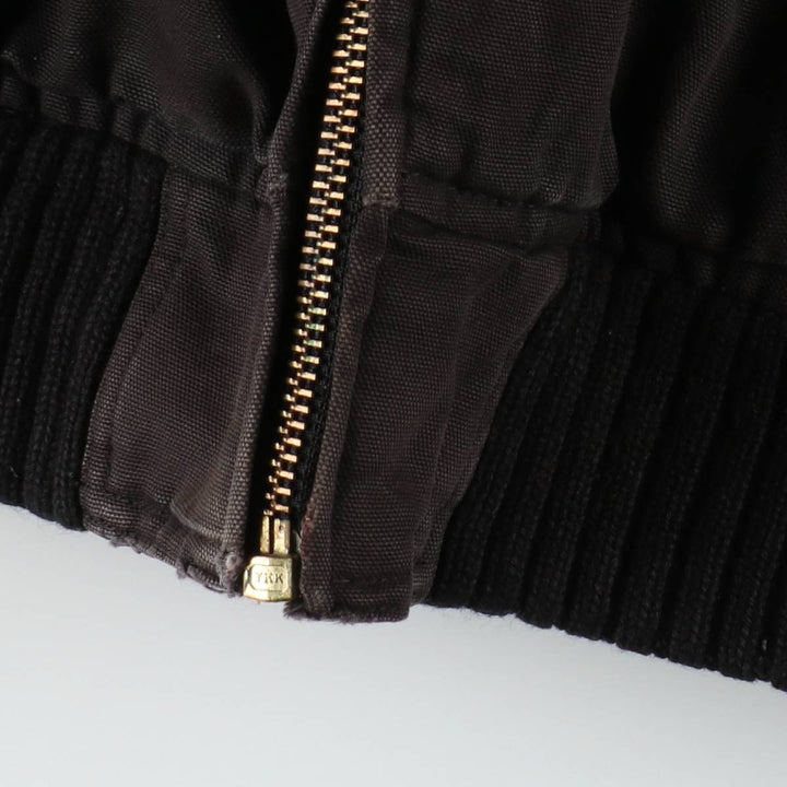 Carhartt padded duck work jacket, men's size L (approx.) cotton black type Vintage Second Hand