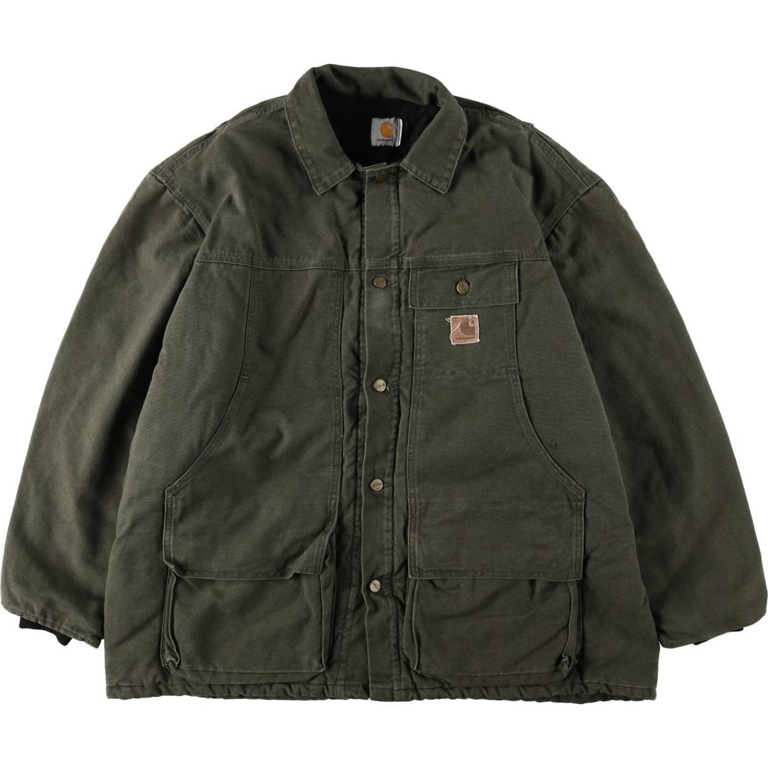 Carhartt Traditional Padded Duck Work Jacket, Men's XXL unclear Green type dark green Vintage Second Hand