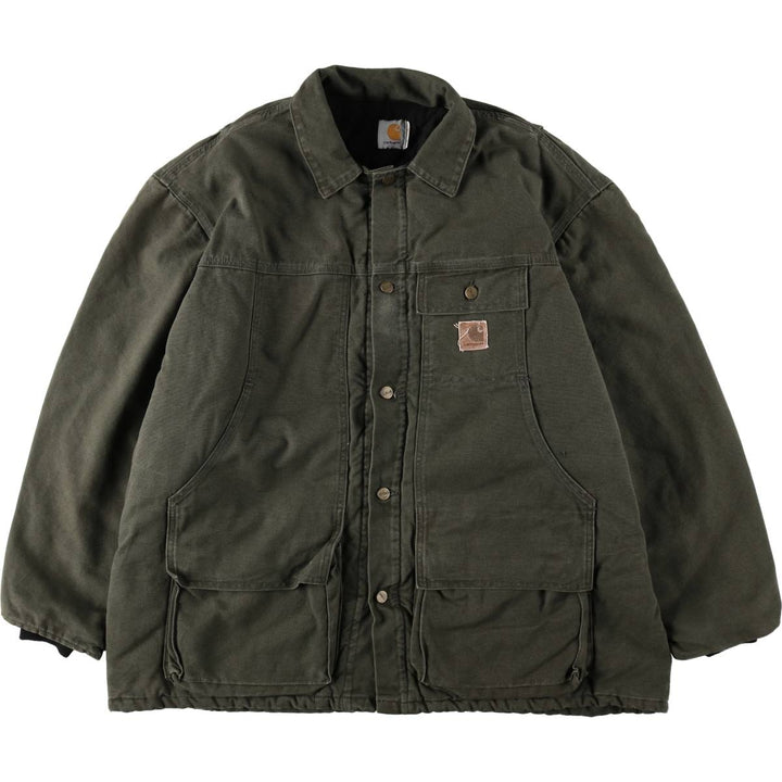 Carhartt Traditional Padded Duck Work Jacket, Men's XXL unclear Green type dark green Vintage Second Hand
