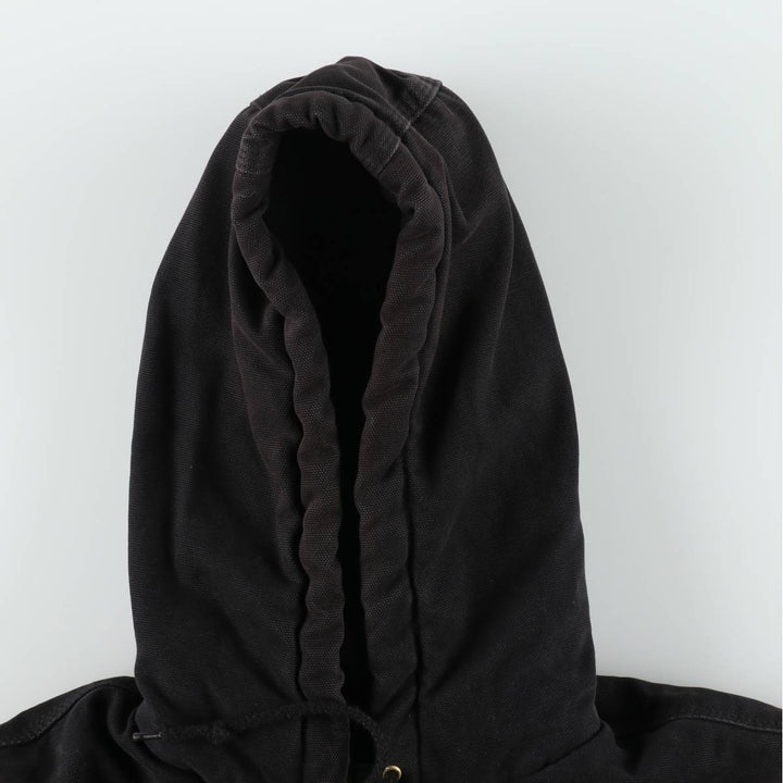 Dickies Active Jacket Type Padded Duck Full Zip Hoodie, Men's Size L cotton black type Vintage Second Hand