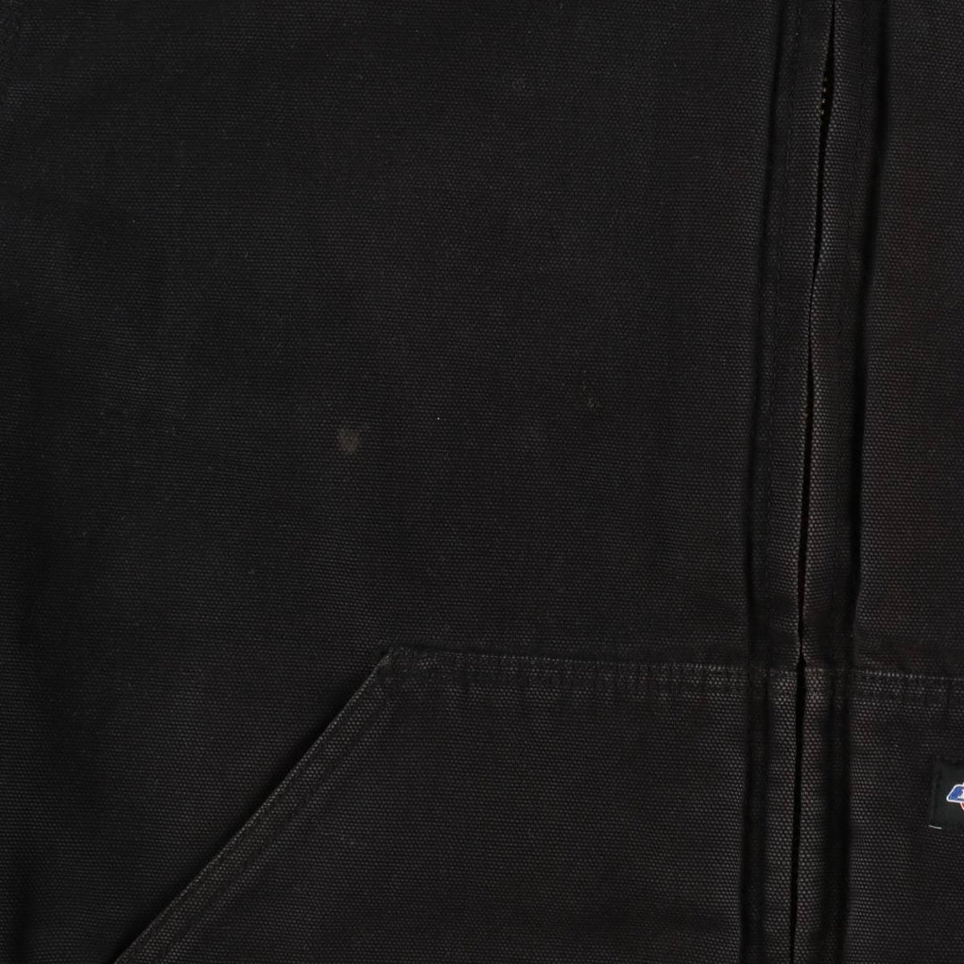 Dickies Active Jacket Type Padded Duck Full Zip Hoodie, Men's Size L cotton black type Vintage Second Hand