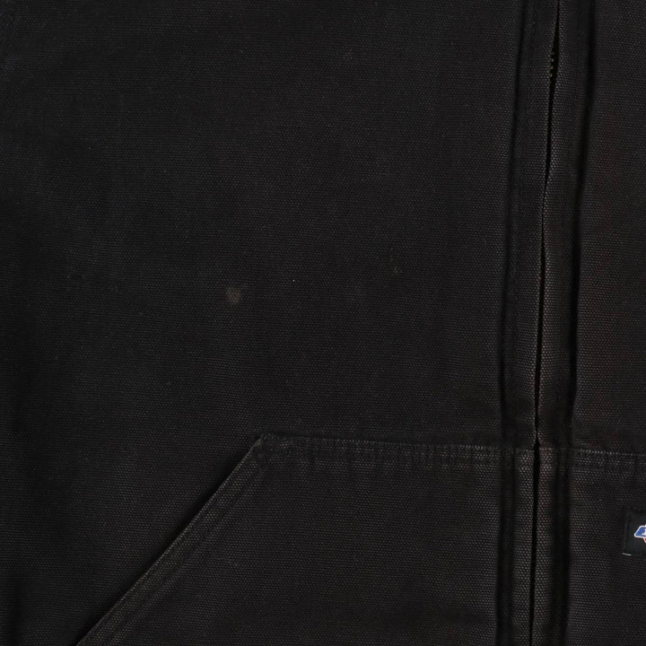 Dickies Active Jacket Type Padded Duck Full Zip Hoodie, Men's Size L cotton black type Vintage Second Hand