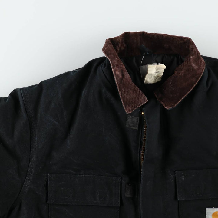 2000'S Carhartt Traditional Padded Duck Work Jacket, Men's Size XL cotton black type Vintage Second Hand