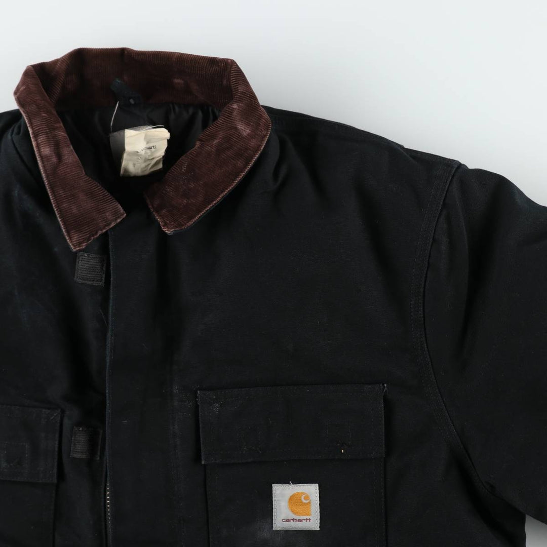 2000'S Carhartt Traditional Padded Duck Work Jacket, Men's Size XL cotton black type Vintage Second Hand
