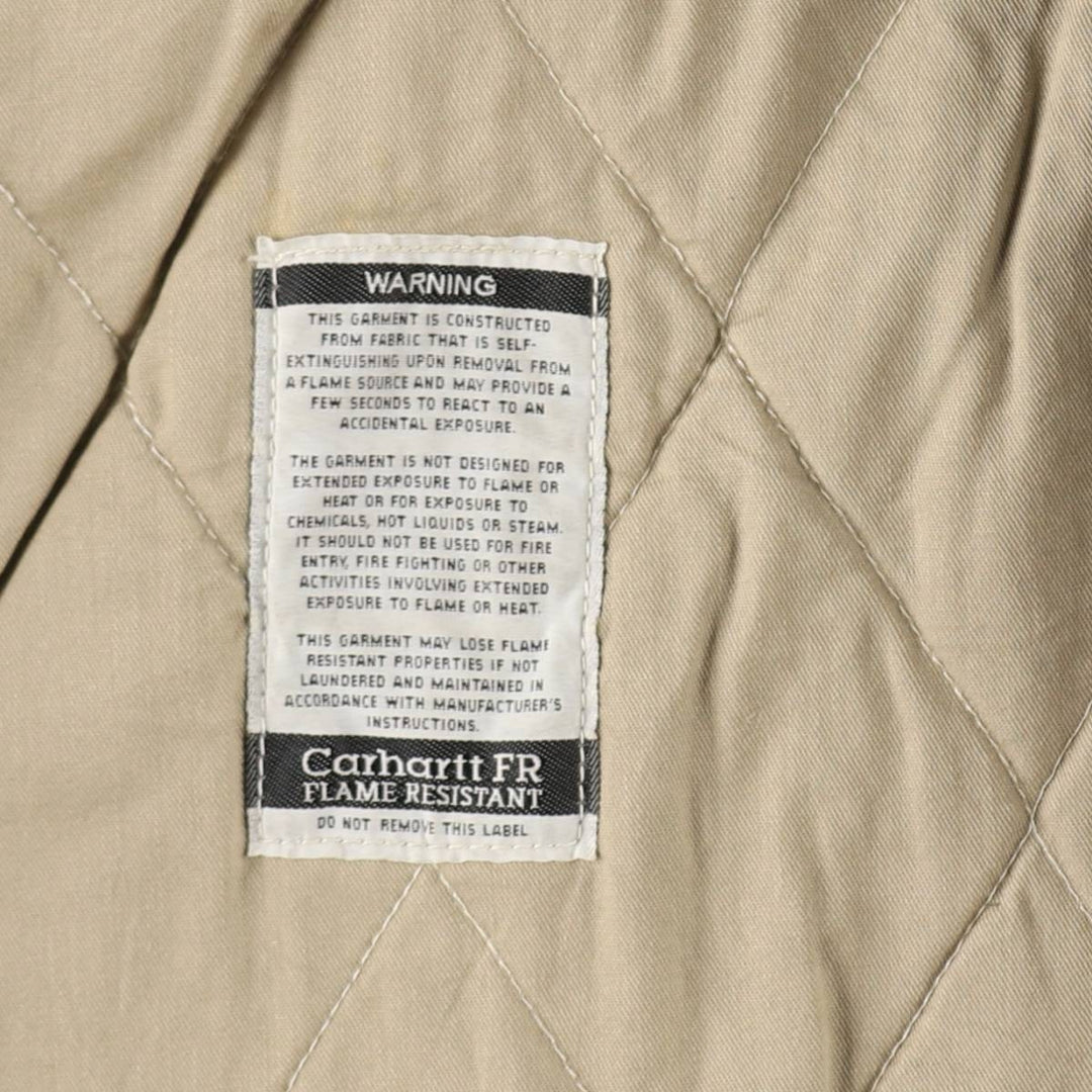Carhartt Traditional Padded Duck Work Jacket, Men's Size L cotton Khaki type beige Vintage Second Hand