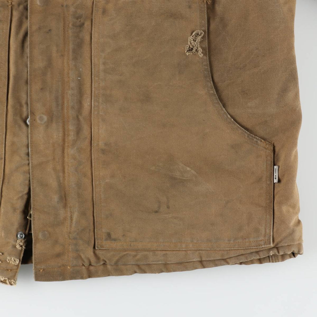 Carhartt Traditional Padded Duck Work Jacket, Men's Size L cotton Khaki type beige Vintage Second Hand