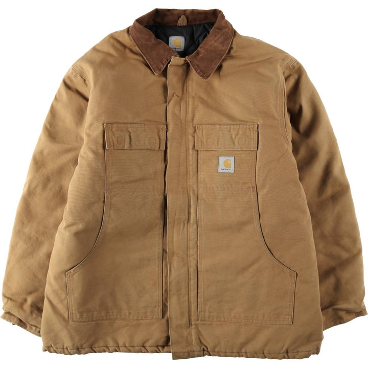 Carhartt Traditional Coat, Padded, Half-Length, Duck Work Jacket, Men's XXL Equivalent unclear Khaki type beige Vintage Second Hand