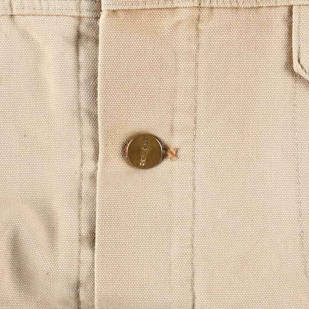 Carhartt Duck Trucker Jacket, Padded, Men's Size XL (approx.) unclear Khaki type beige Vintage Second Hand