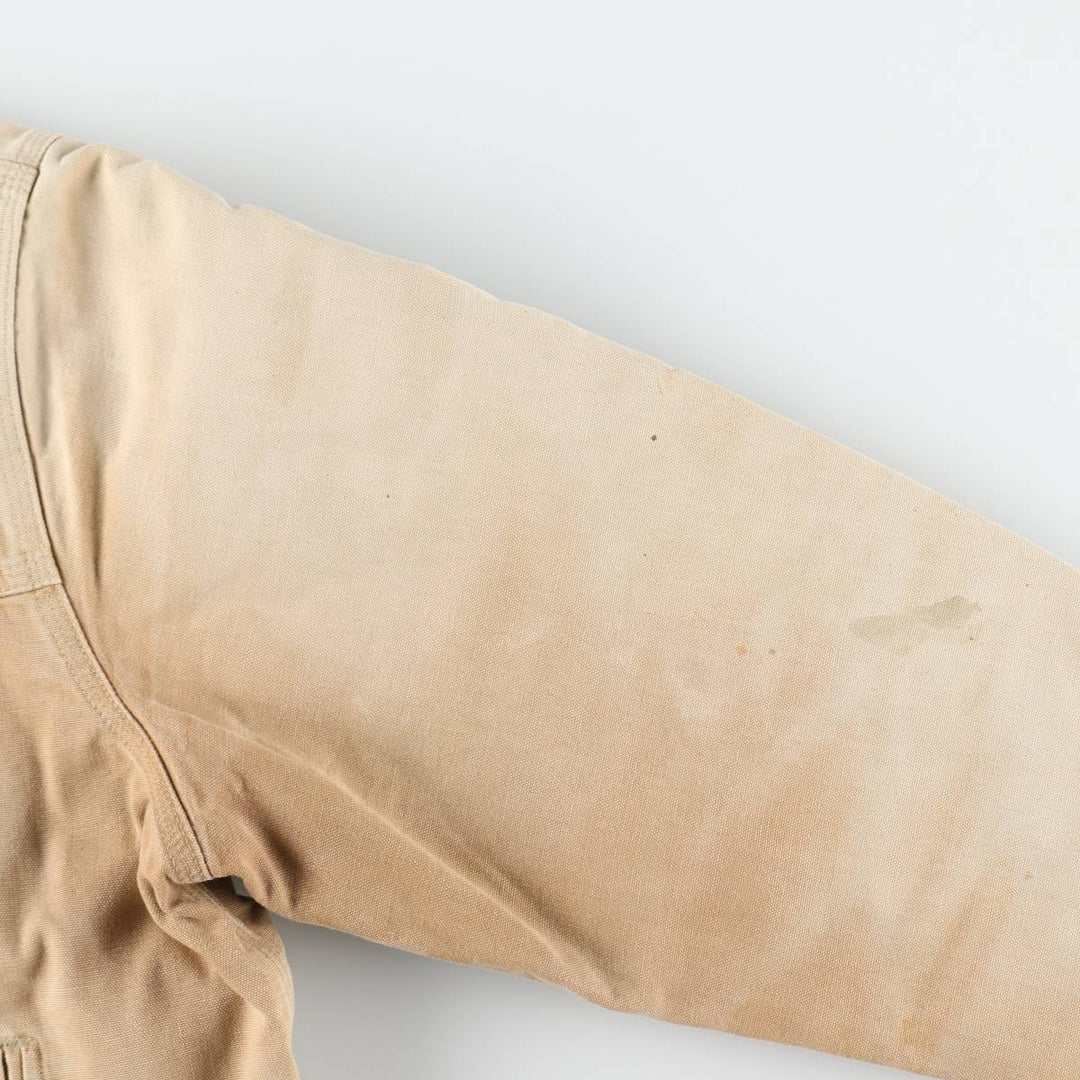 Carhartt Duck Trucker Jacket, Padded, Men's Size XL (approx.) unclear Khaki type beige Vintage Second Hand