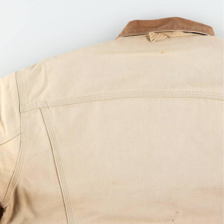 Carhartt Duck Trucker Jacket, Padded, Men's Size XL (approx.) unclear Khaki type beige Vintage Second Hand