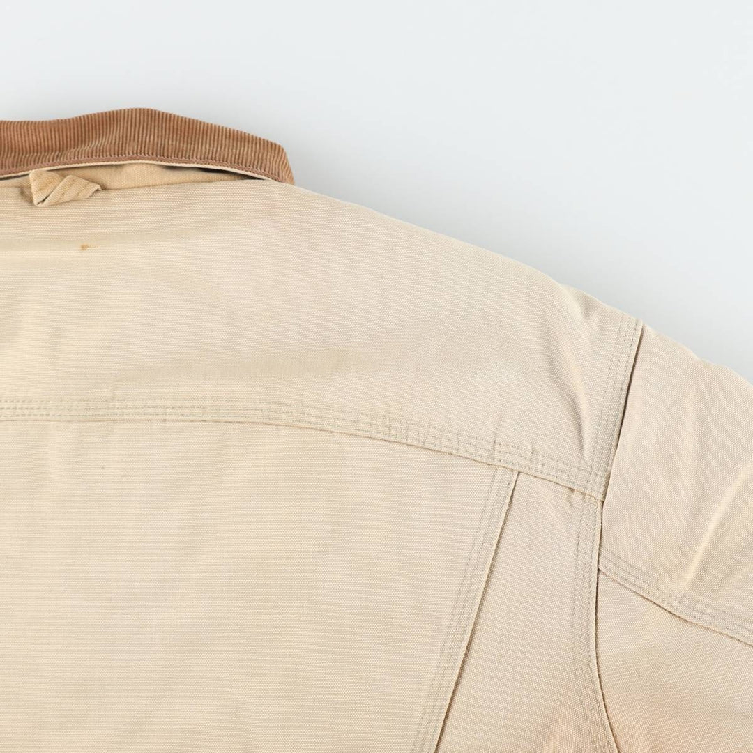 Carhartt Duck Trucker Jacket, Padded, Men's Size XL (approx.) unclear Khaki type beige Vintage Second Hand
