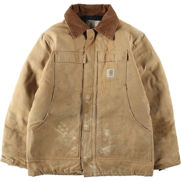 Carhartt Traditional Coat, Padded, Half-Length, Duck Work Jacket, Men's Size XL (approx.) unclear Khaki type beige Vintage Second Hand