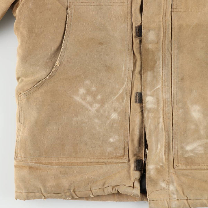 Carhartt Traditional Coat, Padded, Half-Length, Duck Work Jacket, Men's Size XL (approx.) unclear Khaki type beige Vintage Second Hand