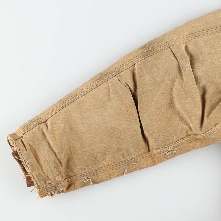 Carhartt Traditional Coat, Padded, Half-Length, Duck Work Jacket, Men's Size XL (approx.) unclear Khaki type beige Vintage Second Hand
