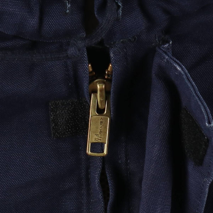 Carhartt Active Jacket FR Series, Insulated Duck Full-Zip Hoodie, Men's Size L (approx.) cotton navy blue type Vintage Second Hand