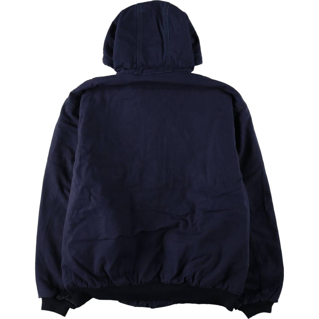 Carhartt Active Jacket FR Series, Insulated Duck Full-Zip Hoodie, Men's Size XL (approx.) cotton navy blue type Vintage Second Hand