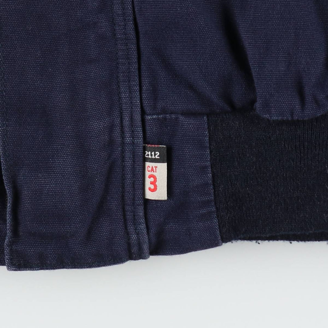 Carhartt Active Jacket FR Series, Insulated Duck Full-Zip Hoodie, Men's Size XL (approx.) cotton navy blue type Vintage Second Hand