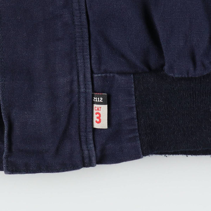 Carhartt Active Jacket FR Series, Insulated Duck Full-Zip Hoodie, Men's Size XL (approx.) cotton navy blue type Vintage Second Hand