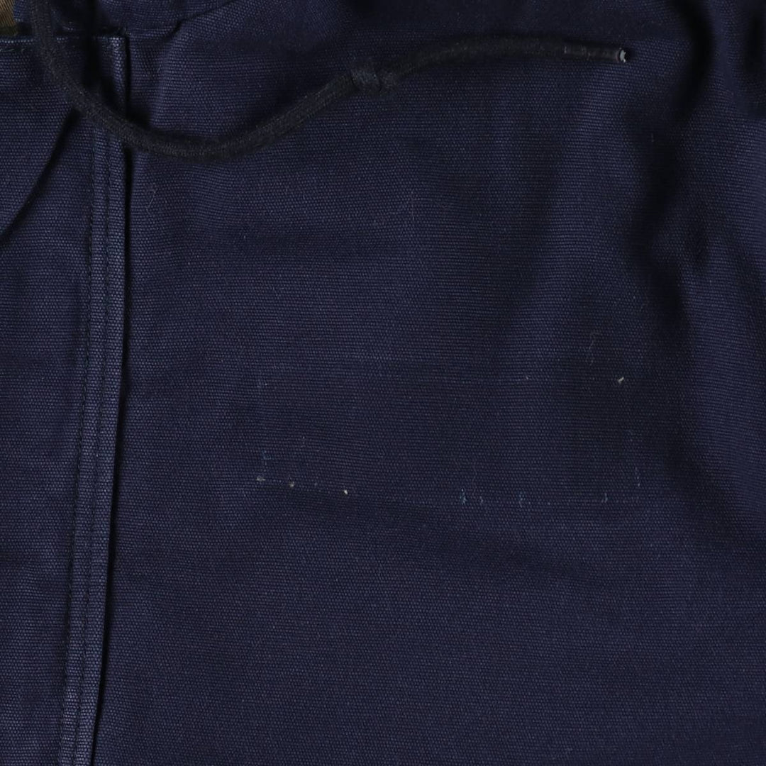 Carhartt Active Jacket FR Series, Insulated Duck Full-Zip Hoodie, Men's Size XL (approx.) cotton navy blue type Vintage Second Hand