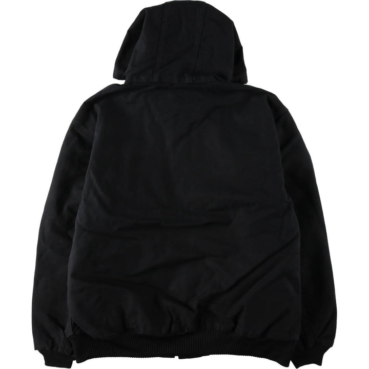 Carhartt Active Jacket, Padded, Advertising Duck Full-Zip Hoodie, Men's Size XL (approx.) cotton black type Vintage Second Hand