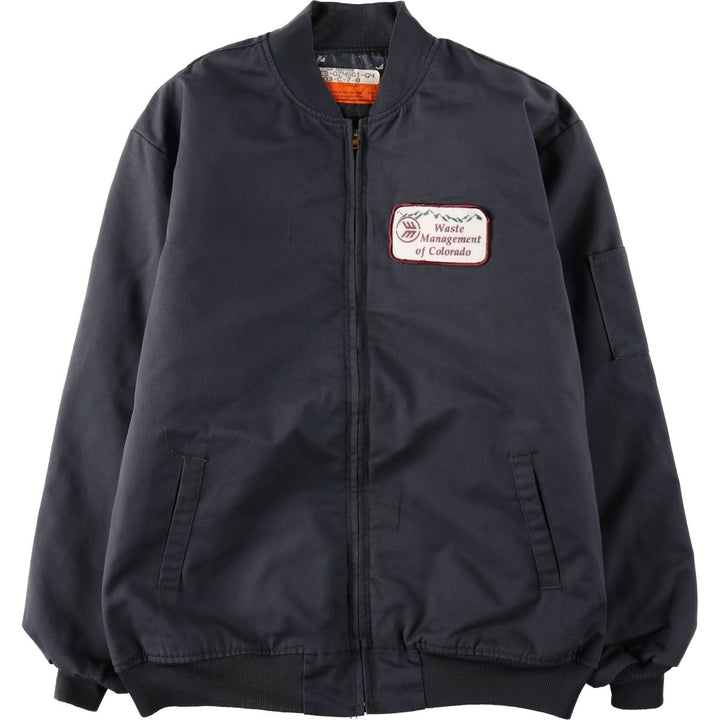 Vintage 1990'S Red Kap work jacket, made in the USA, men's size XL polyester Charcoal Vintage Second Hand