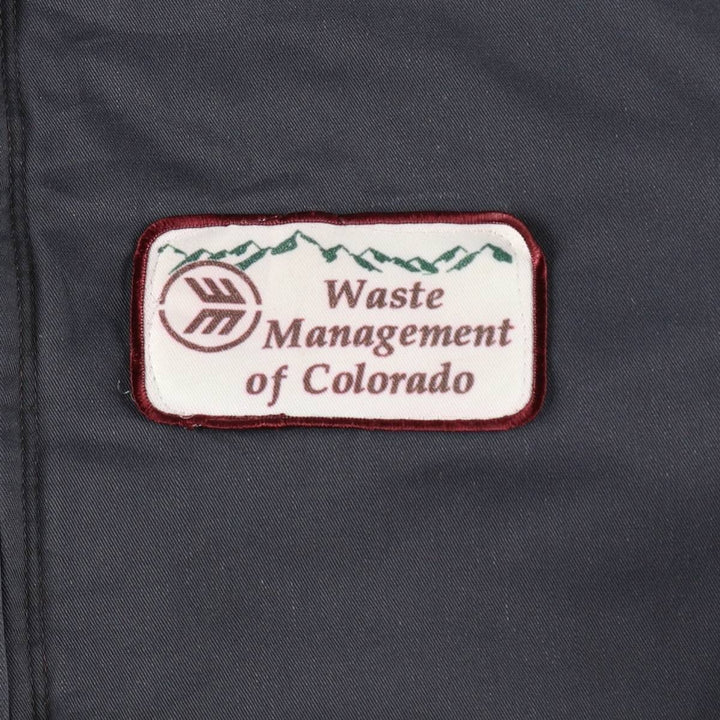 Vintage 1990'S Red Kap work jacket, made in the USA, men's size XL polyester Charcoal Vintage Second Hand