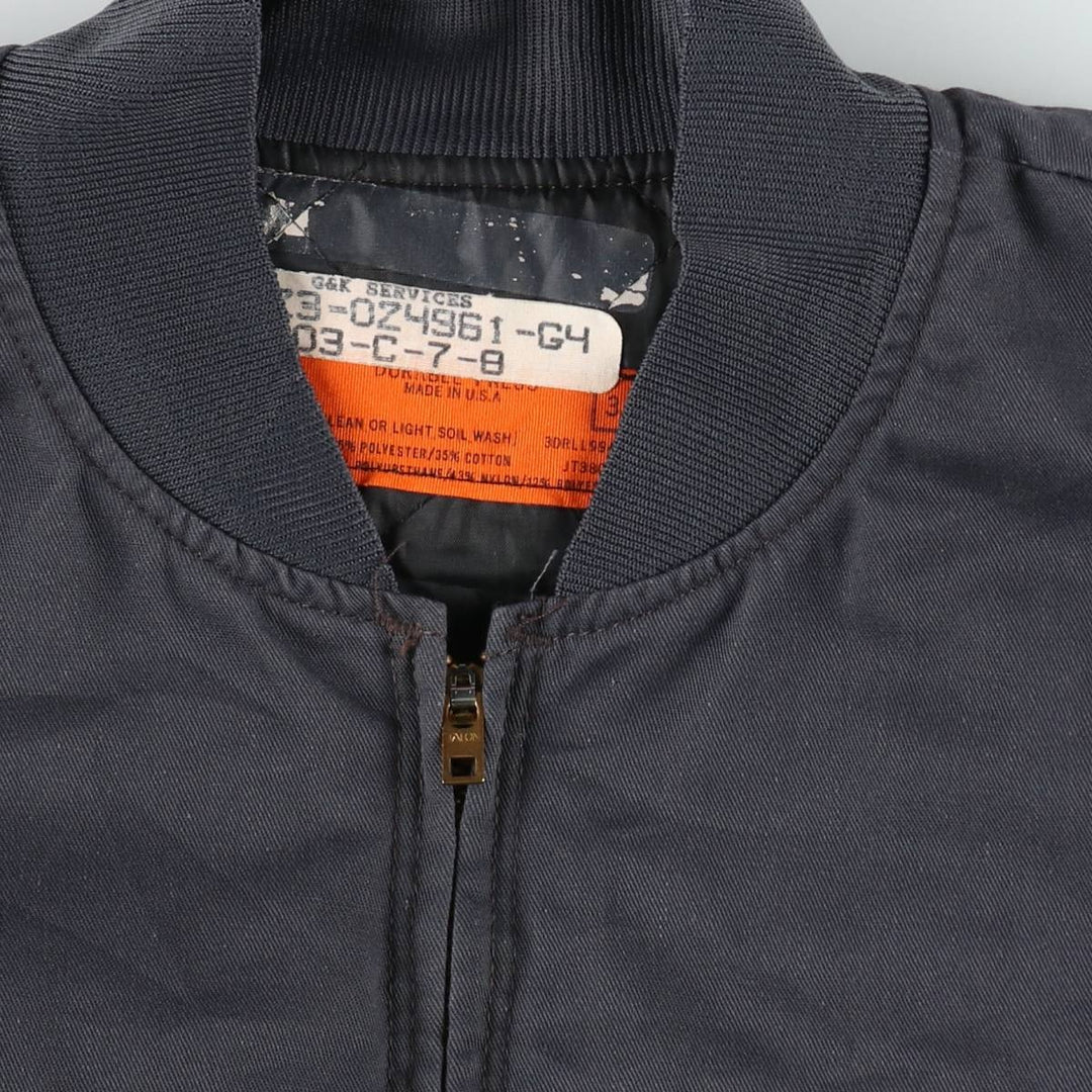 Vintage 1990'S Red Kap work jacket, made in the USA, men's size XL polyester Charcoal Vintage Second Hand