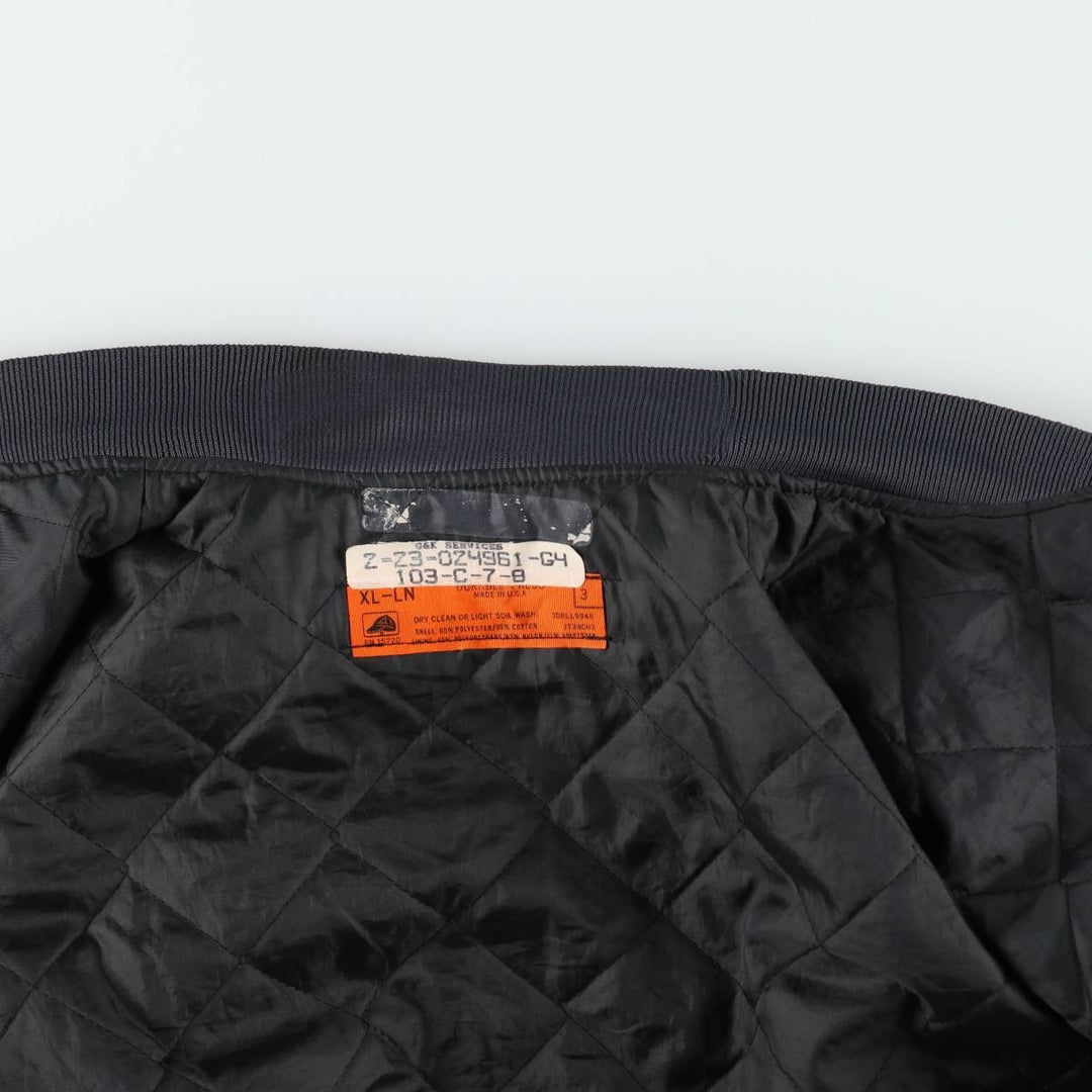 Vintage 1990'S Red Kap work jacket, made in the USA, men's size XL polyester Charcoal Vintage Second Hand