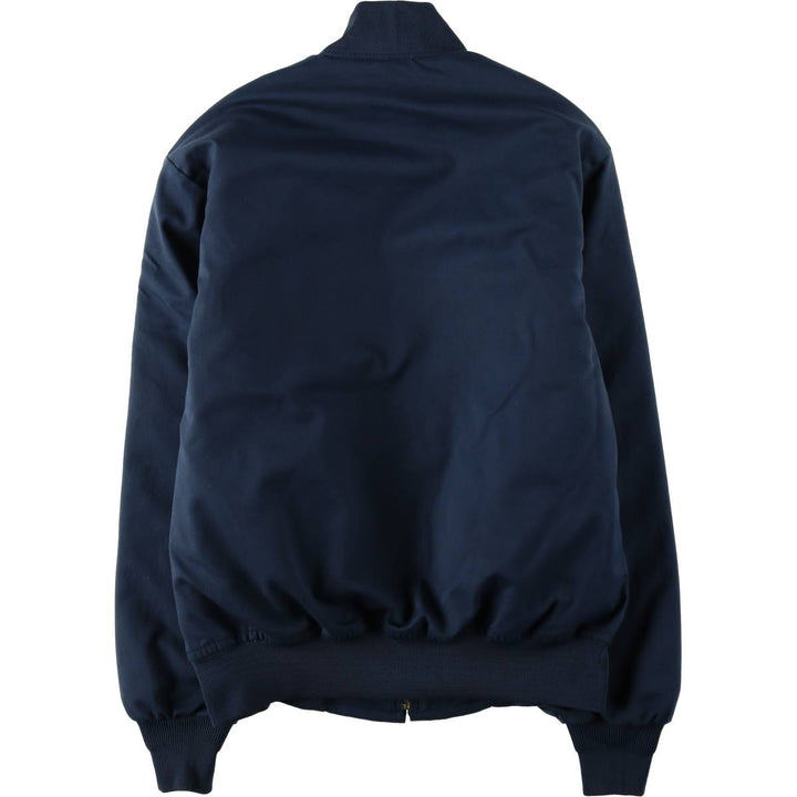CINTAS Work Blouson, Made in USA, Men's Size M polyester navy blue type Vintage Second Hand